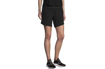 Image of Brooks Chaser 7in Short - Womens, Black, S, 221466001.025