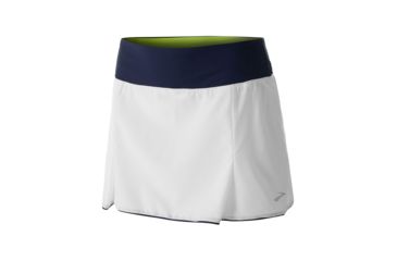 Image of Brooks Chaser Skort - Womens, White/Navy, Small, 221336114.025