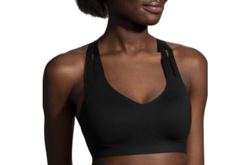 Image of Brooks Dare Strappy Run Bra 2.0 - Womens, Black, 32, 350088001.032AB