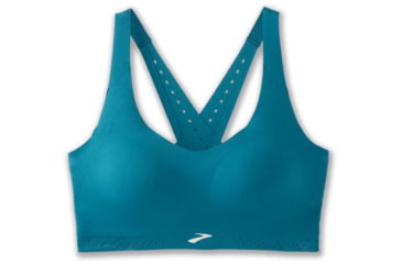 Image of Brooks Dare Strappy Run Bra 2.0 - Womens, Lagoon, 30, 350088453.030AB