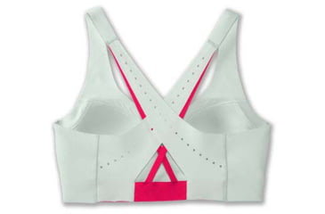 Image of Brooks Dare Strappy Run Bra 2.0 - Womens, Mint Mix/Hyper Pink, 40, 350088368.040AB