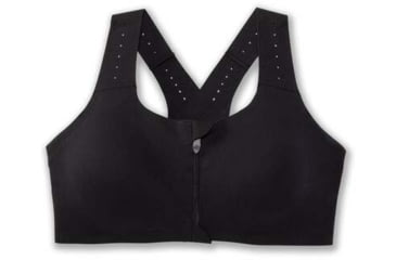 Image of Brooks Dare Zip Run Bra 2.0 - Womens, Black, 40AB, 350083001.040AB