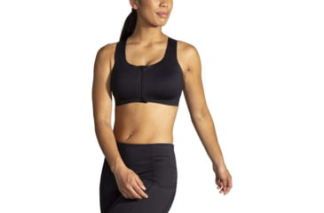 Image of Brooks Dare Zip Run Bra 2.0 - Womens, Black, 40AB, 350083001.040AB