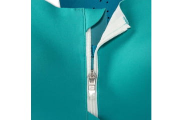 Image of Brooks Dare Zip Run Bra 2.0 - Womens, Nile Green/Lagoon/Light Mint, 34DE, 350083369.034DE