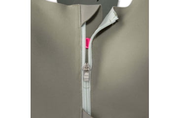 Image of Brooks Dare Zip Run Bra 2.0 - Womens, Pebble/Dark Pebble/Cool Mint, 36DE, 350083326.036DE