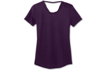 Image of Brooks Distance Short Sleeve Shirt - Womens, Berry, L, 221344508.035