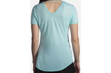 Image of Brooks Distance Short Sleeve - Womens, Heather Ice, Large, 221344445.035