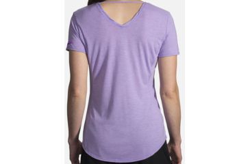 Image of Brooks Distance Short Sleeve - Womens, Heather Lilac, Large, 221344551.035