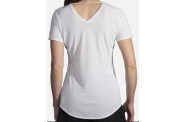 Image of Brooks Distance Short Sleeve - Womens, White, Large, 221344100.035