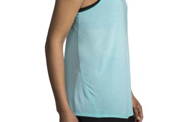 Image of Brooks Distance Tank - Womens, Heather Ice, Small, 221345445.025