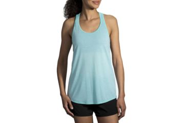 Image of Brooks Distance Tank - Womens, Heather Ice, Small, 221345445.025