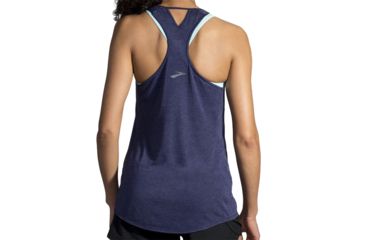 Image of Brooks Distance Tank - Womens, Heather Navy, Small, 221345414.025