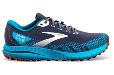 Image of Brooks Divide 3 Running Shoes - Mens, Peacoat/Atomic Blue/Rooibos, 13.0, 1103811D490.130