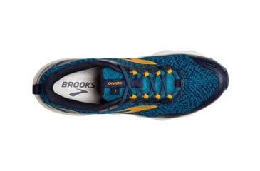 Image of Brooks Divide Trailrunning Shoe - Mens, Lagoon/Navy/Golden Rod, 8D, 1103331D435.080