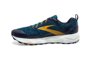 Image of Brooks Divide Trailrunning Shoe - Mens, Lagoon/Navy/Golden Rod, 8D, 1103331D435.080