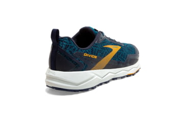 Image of Brooks Divide Trailrunning Shoe - Mens, Lagoon/Navy/Golden Rod, 8D, 1103331D435.080