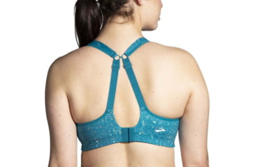 Image of Brooks Drive Convertible Run Bra - Womens, Lagoon Speckle Print, 32DD, 350081464.0322D