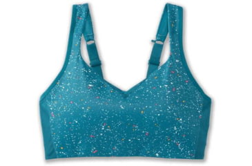 Image of Brooks Drive Convertible Run Bra - Womens, Lagoon Speckle Print, 32DD, 350081464.0322D