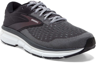 Image of Brooks Dyad 11 Running Shoes - Mens, Medium, Blackened Pearl/Alloy/Red, 13.0, 1103231D031.130
