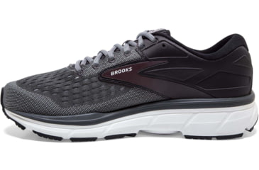 Image of Brooks Dyad 11 Running Shoes - Mens, Medium, Blackened Pearl/Alloy/Red, 13.0, 1103231D031.130