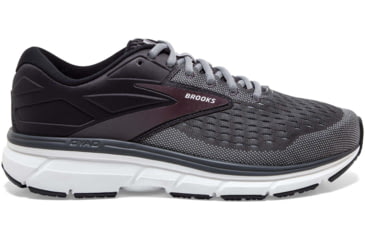 Image of Brooks Dyad 11 Running Shoes - Mens, Medium, Blackened Pearl/Alloy/Red, 13.0, 1103231D031.130