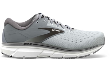 Image of Brooks Dyad 11 Running Shoes - Mens, Extra Wide, Grey/Black/White, 11.5, 1103234E084.115