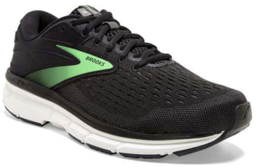 Image of Brooks Dyad 11 Running Shoes - Womens, Extra Wide, Black/Ebony/Green, 7.5, 1203122E082.075