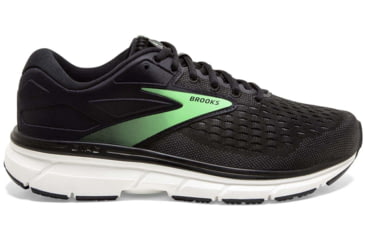 Image of Brooks Dyad 11 Running Shoes - Womens, Extra Wide, Black/Ebony/Green, 7.5, 1203122E082.075