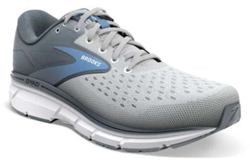 Image of Brooks Dyad 11 Running Shoes - Womens, Wide, Grey/White/Blue, 10.0, 1203121D065.100