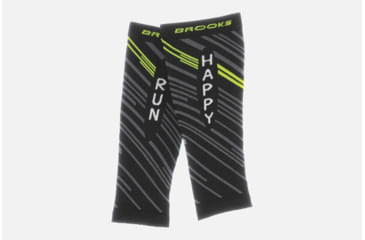 Image of Brooks Fanatic Calf Sleeve, Black/Nightlife, Black/Nightlife, Large 741545-Black/Nightlife-L