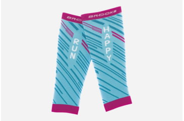 Image of Brooks Fanatic Calf Sleeve, Turquoise/Fuschia, Turquoise/Fuschia, Medium 741545-Turquoise/Fuschia-M