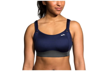 Image of Brooks Fiona Bra, Navy/Asphalt, 32 C/D, 350064-Nvy/Aphlt-32-C/D