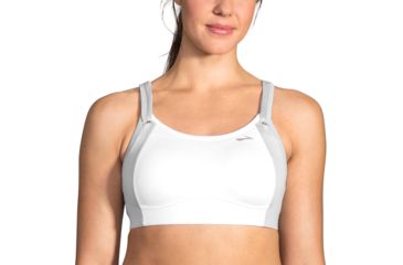 Image of Brooks Fiona Bra - Womens, White/Sterling, 32-B, 350064125.0321B