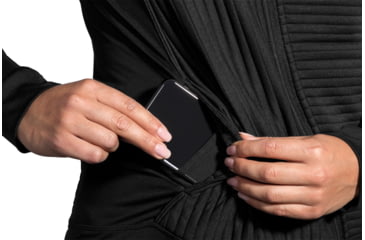 Image of Brooks Fly-By Hoodie - Womens, Black, XS, 221379001.02