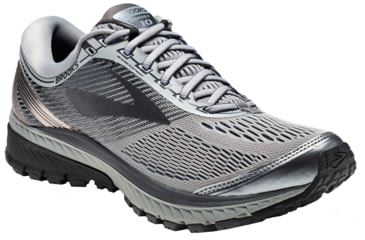 Image of Brooks Ghost 10 Road Running Shoe - Men's-Primer Grey/Metallic Charcoal/Ebony-Medium-8.5