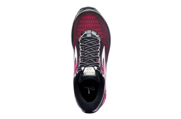 Image of Brooks Ghost 10 Women's Road Running Shoe, Black/Pink Peacock/Living Coral, 120246 067