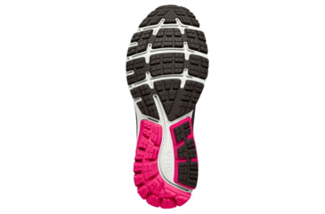Image of Brooks Ghost 10 Women's Road Running Shoe, Black/Pink Peacock/Living Coral, 120246 067