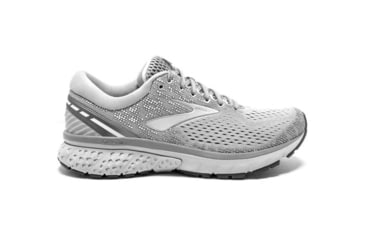 Image of Brooks Ghost 11 Road Running Shoes - Womens, Grey/Silver/White, Medium, 5 US, 1202771B028.050