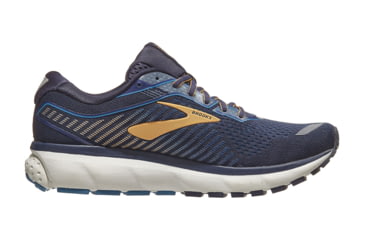 Image of Brooks Ghost 12 - Mens, Navy/Deep Water/Gold, Medium, 8.5, 1103161D489.085