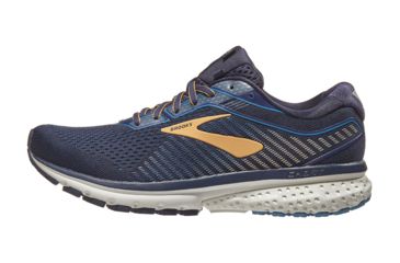 Image of Brooks Ghost 12 - Mens, Navy/Deep Water/Gold, Medium, 8.5, 1103161D489.085