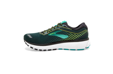 Image of Brooks Ghost 12 Road Running Shoe - Mens, Black/Lime/Blue Grass, Narrow, 8.0, 1103161B018.080