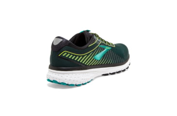 Image of Brooks Ghost 12 Road Running Shoe - Mens, Black/Lime/Blue Grass, Narrow, 8.0, 1103161B018.080