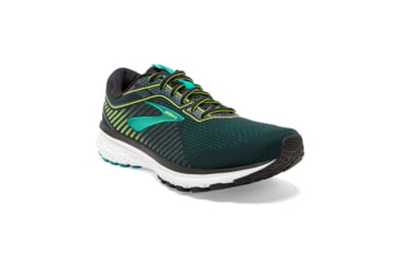 Image of Brooks Ghost 12 Road Running Shoe - Mens, Black/Lime/Blue Grass, Narrow, 8.0, 1103161B018.080