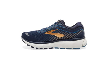 Image of Brooks Ghost 12 Road Running Shoe - Mens, Navy/Deep Water/Gold, Narrow, 8.0, 1103161B489.080