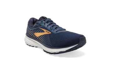 Image of Brooks Ghost 12 Road Running Shoe - Mens, Navy/Deep Water/Gold, Narrow, 8.0, 1103161B489.080