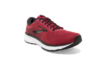 Image of Brooks Ghost 12 Road Running Shoe - Mens, Red/Biking Red/Black, Medium, 7.0, 1103161D661.070