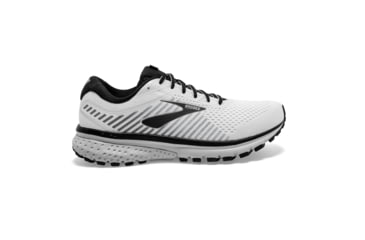 Image of Brooks Ghost 12 Road Running Shoe - Mens, White/Grey/Black, Medium, 7.0, 1103161D175.070