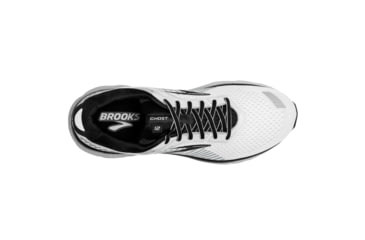 Image of Brooks Ghost 12 Road Running Shoe - Mens, White/Grey/Black, Medium, 7.0, 1103161D175.070