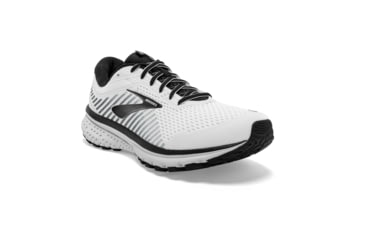 Image of Brooks Ghost 12 Road Running Shoe - Mens, White/Grey/Black, Medium, 7.0, 1103161D175.070