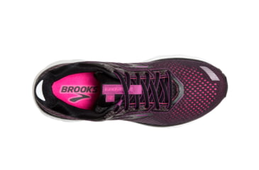 Image of Brooks Ghost 12 Road Running Shoe - Womens, Black/Hollyhock/Pink, 7B, 1203051B063.070